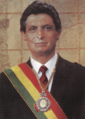 Jaime Paz Zamora. Eguino, Antonio. 1989, Carlos D. Mesa collection, La Paz (Cropped II)