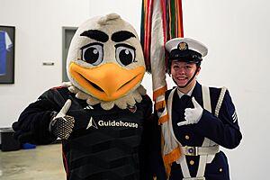 Joint Armed Forces Color Guard rehearsing their role for the national anthem at Audi Field in Washington D.C. on May 3, 2025 - 6