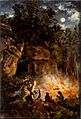 José María Velasco - Scene from the Quaternary upper Paleolithic Period - Google Art Project