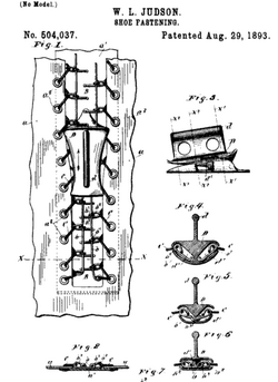 Judson improved shoe fastening 1893