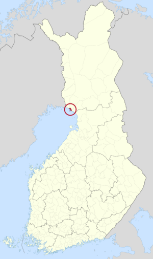 Location of Kemi in Finland