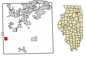 Location of Newark in Kendall County, Illinois
