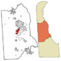Kent County Delaware Incorporated and Unincorporated areas Camden Highlighted 1010760
