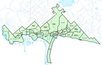 Labeled neighborhoods of Duluth, Minnesota