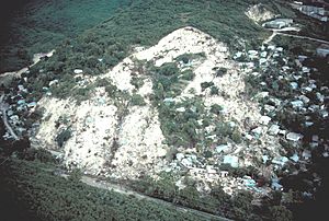 Landslide in Mamayes, Ponce, Puerto Rico in1985 Photograph by USGS Jibson