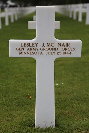 Lesley J. McNair (New grave marker)