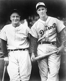 Lou Gehrig and Hank Greenberg 1935