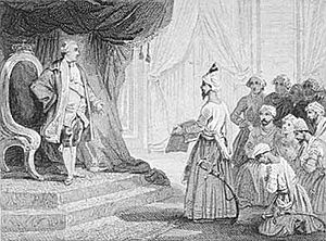 Louis XVI Receives the Ambassadors of Tipu Sultan 1788 Voyer after Emile Wattier 19th century