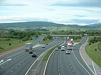 M6 motorway near Carnforth