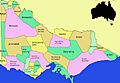 Map Victoria Aboriginal tribes (colourmap)