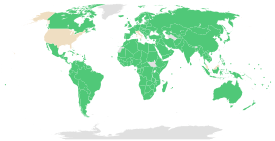 Map of Stockholm Convention on Persistent Organic Pollutants