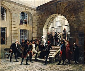 Marie-Antoinette sortant de la Conciergerie, le 16 octobre 1793