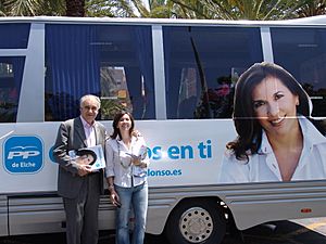 Mercedes Alonso y Rafael Blasco en Elche. 14 Mayo 2011