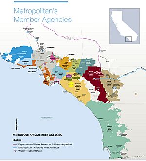 Metropolitan Water Districts Member Agencies Map