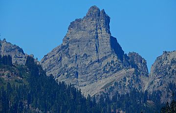 North Cowlitz Chimney seen from State Route 123, Mount Rainier National Park.jpg