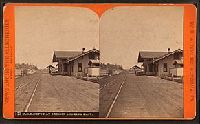 P. R. R. Depot at Cresson, looking east, by R. A. Bonine 2