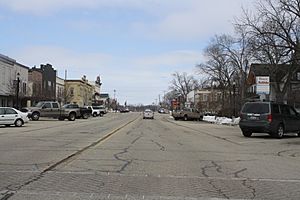 Looking east at downtown Palmyra