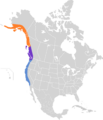 Passerella unalaschcensis map