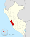 Peru - Lima Department (locator map)