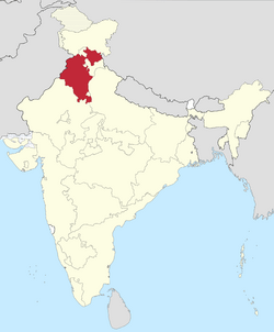 Location of East Punjab