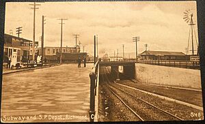 Richmond station and Macdonald Avenue subway postcard