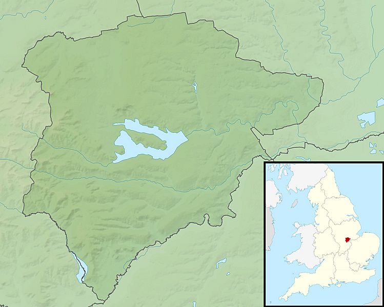 Rutland UK relief location map
