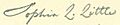 Sophia L. Little b. 1799 (cropped-signature)