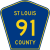 St Louis County Route 91 MN.svg