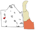 Sussex County Delaware Incorporated and Unincorporated areas Seaford Highlighted 1064320