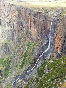 Tugela Falls drop-off