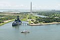 USS Texas and USCGC Manowar, in the Houston Ship Channel - 160803-G-CZ043-121