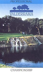 Valderrama Retro Golf scorecard