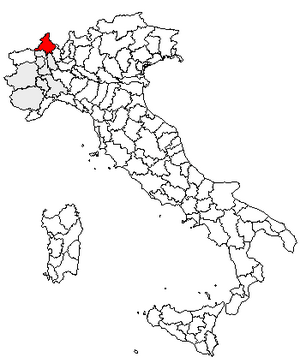 Location of Province of Verbano-Cusio-Ossola