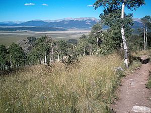 View from Colorado Trail, overlooking South Park, near Kenosha Pass