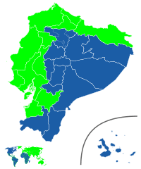 Votos Presidente por Provincia Ecuador segunda vuelta 2017
