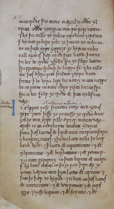 Will of Alfred the Great (New Minster Liber Vitae) - BL Stowe MS 944, f 30v