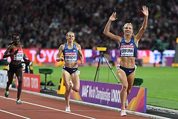 Women's 3000m s'chase final at London 2017