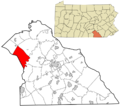 York County Pennsylvania incorporated and unincorporated areas Washington township highlighted