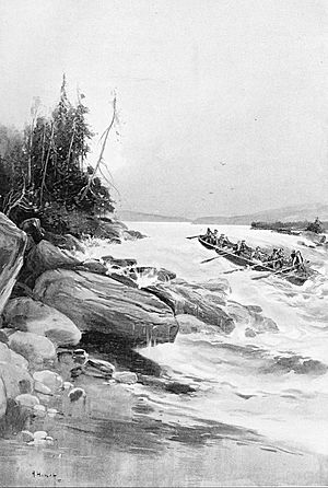 A Thrilling Dash through the Grand Rapids by Albert Hencke