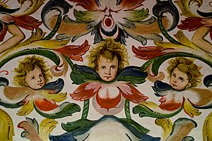 Albaida. Palau. Interior. Cambres comtals. Pintures 5