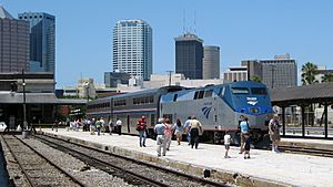 Amtrak at Tampa Union Station Platform