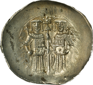 Aspron trachy of Alexios III Angelos