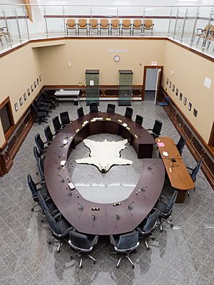 Assembly Chambers in the Nunatsiavut Assembly Building in Hopedale, Nunatsiavut