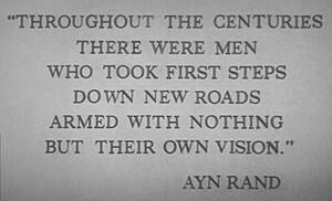 Ayn Rand quote, American Adventure, Epcot Center, Walt Disney World