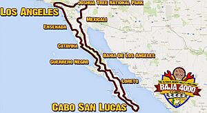 Baja 4000 Map