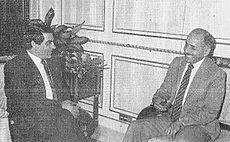 Ben Ali with Taha Yassin Ramadhan 1988