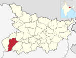 Bihar district location map Rohtas.svg