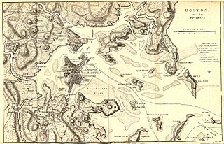 Boston area colonial map