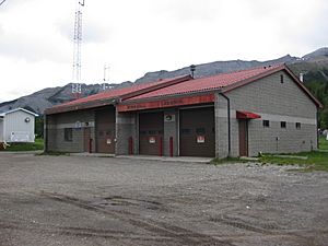Cadomin's fire hall in 2011