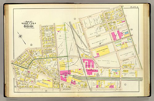 Cambridge, Massachusetts, Kendall Square Area, 1903
